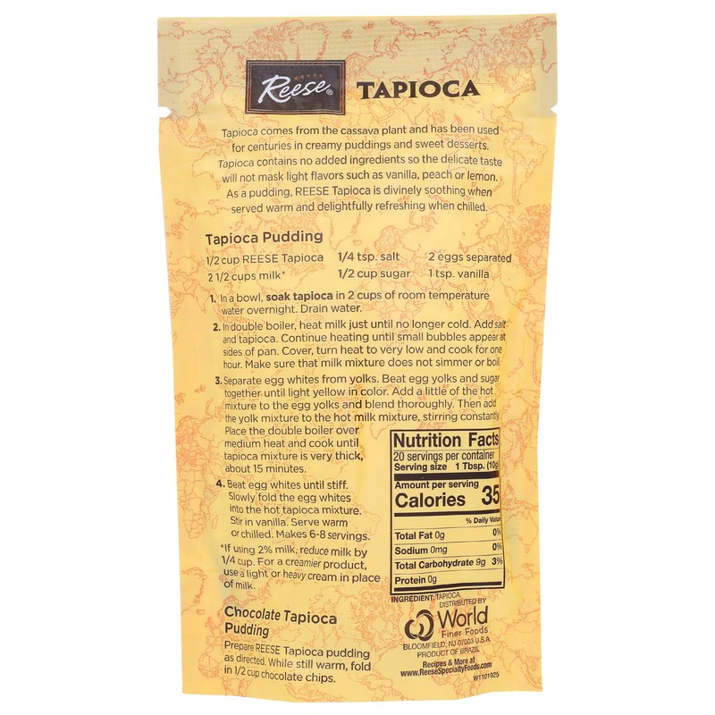 Reese Large Pearl Tapioca, 7 Ounces (Pack of 6)