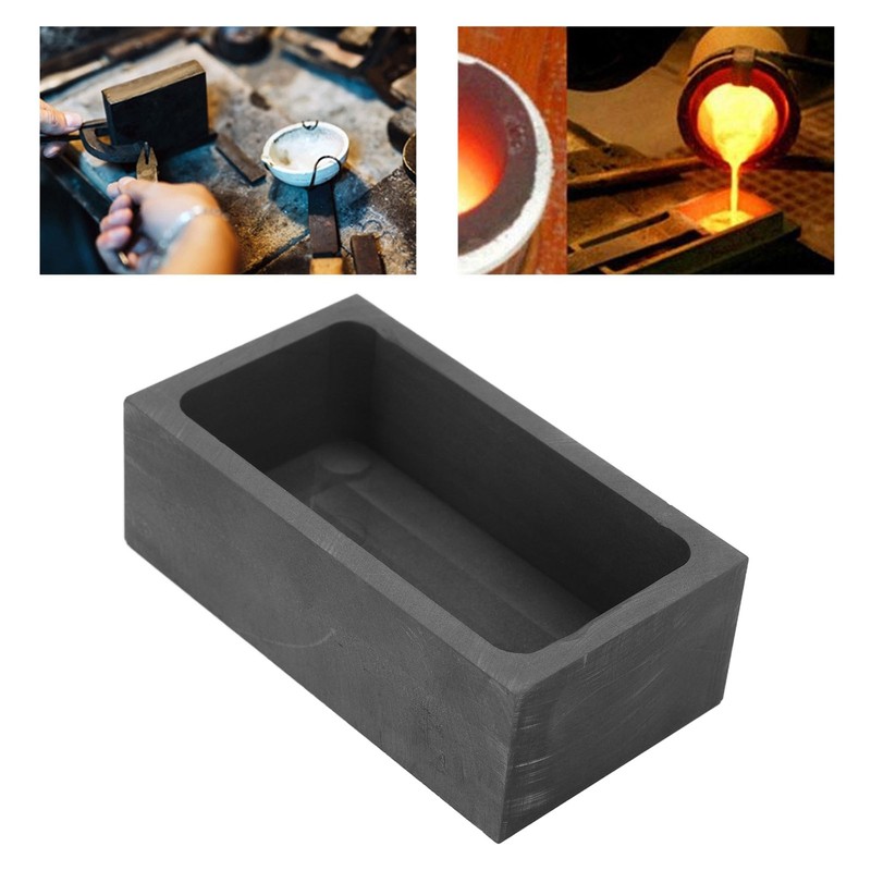 Rectangular Graphite Ingot Mold Jewelry Metal Refining Crucible for Melting