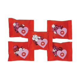 M&M’S Heart Party Favors, Set of 30, Perfect for Unique Chocolate Valentines Gifts for Groups or Party Décor