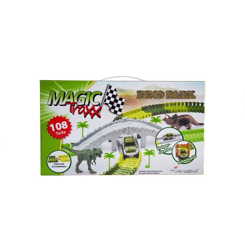 Amewi 100652 Magic Traxx Dino Park with Bridge Mini Set