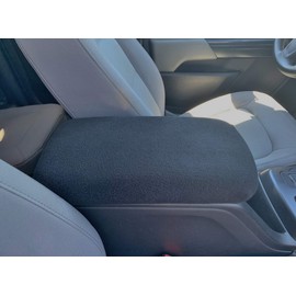 Auto Console Covers- Fits The Chevy Colorado 2015-2022 Center Console Armrest Cover Made in The USA Fleece Fabric- Black