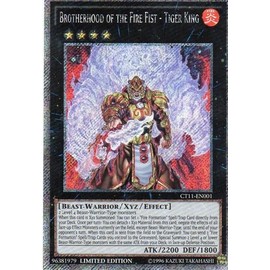 Yu-Gi-Oh! - Brotherhood of The Fire Fist - Tiger King (CT11-EN001) - Collector Tin Promos - Limited Edition - Platinum Secret Rare by Yu-Gi-Oh!