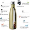 BJPKPK Insulated Water Bottles 17oz,Leak Proof Stainless Steel Water Bottle