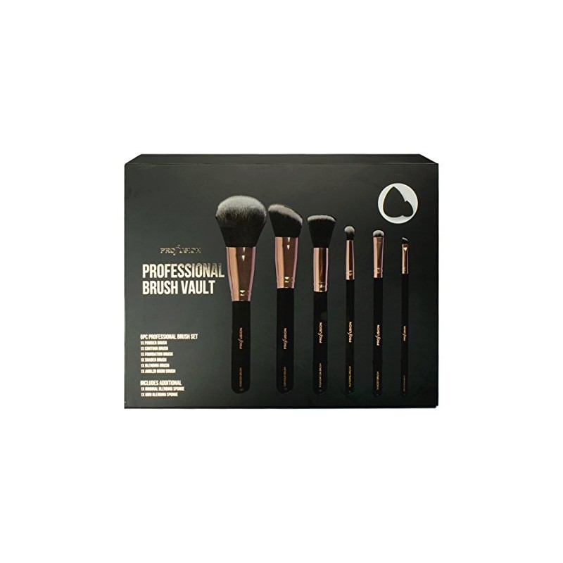 Profusion Cosmetics Professional Brush Vault 8 Piece Makeup Brush +
