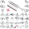 Nierbo 32 Pcs Rompecabezas De Metal Educativo, Juego De La
