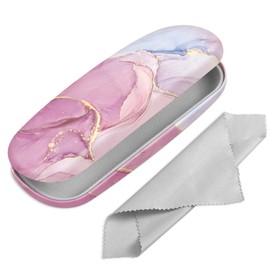 Fintie Hard Case Glasses Case, Portable Hard Glasses Case with Glasses Cleaning Cloth, Case for Glasses and Sunglasses