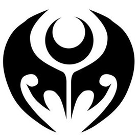 Kamen Rider KIVA 5" Logo Decal Sticker for Laptop Car Window Tablet Skateboard - White