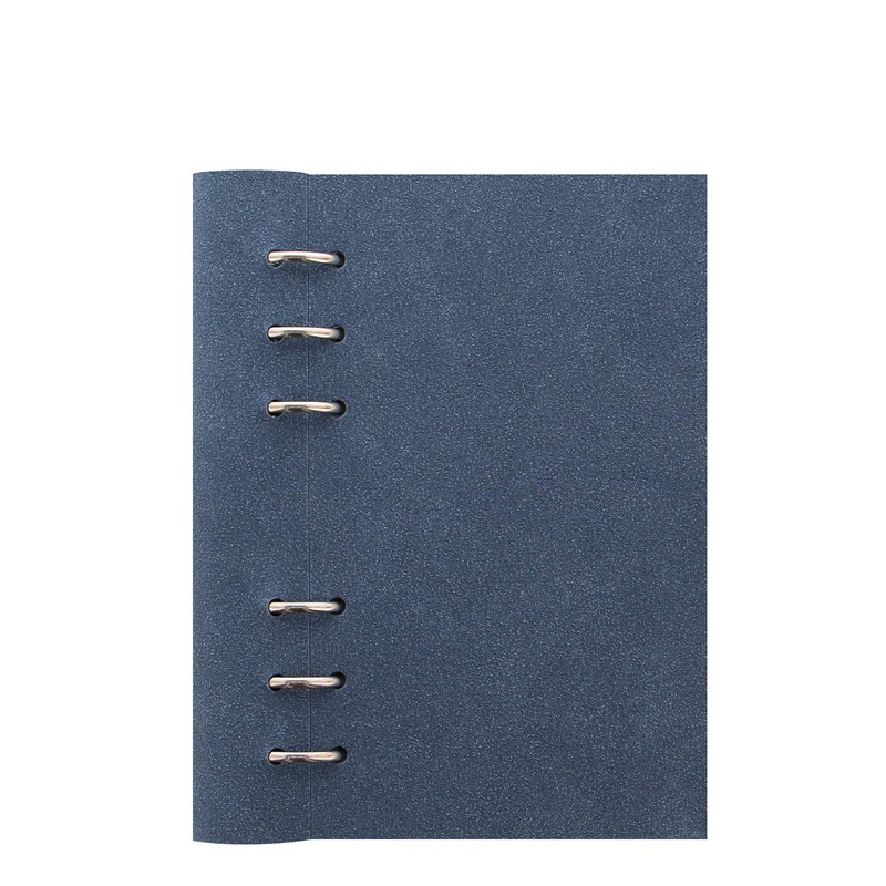 Filofax Clipbook Architexture PER Notebook Blue Suede Blue A6 Faux
