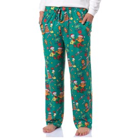 Garfield Comic Men's Christmas Sleep Tossed Print Pajama Pants for Adults (Medium)