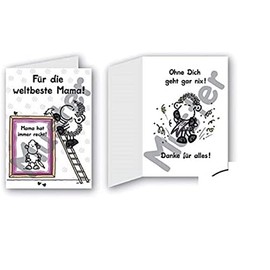 Sheepworld 54036 Klappkarte mit Magnet