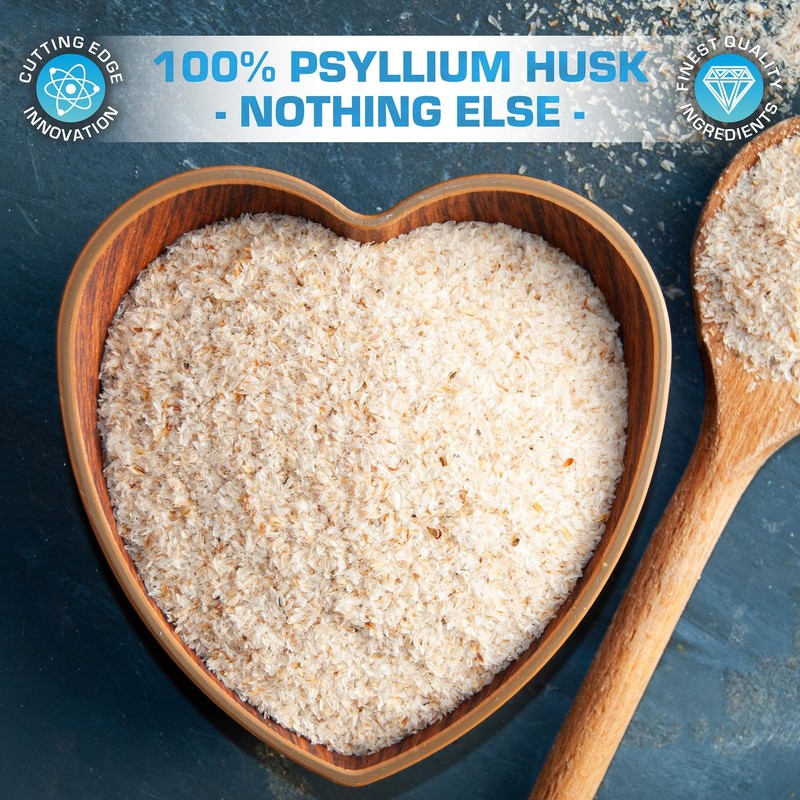Organic Psyllium Husk Whole 500g - 99% Purity Husks Flakes