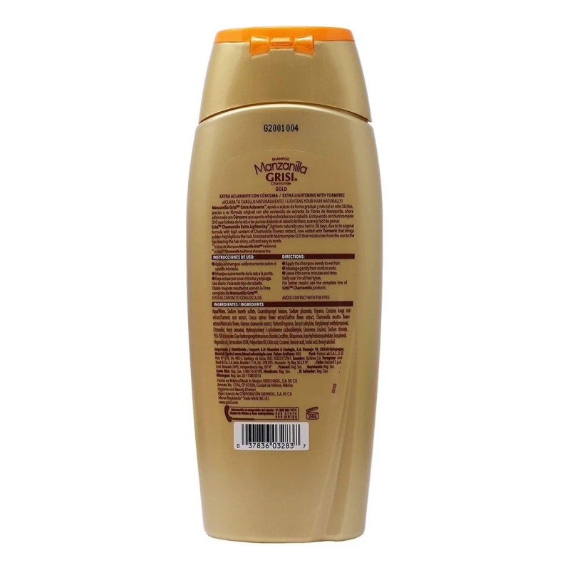 Grisi Shampoo De Manzanilla Extra Aclarante, Shampoo Limpiad