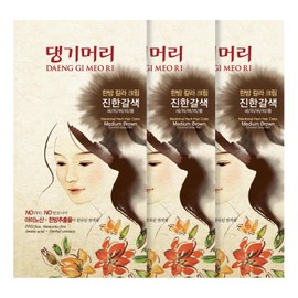 Daeng Gi Meo Ri - Tinte para el pelo (tamaño mediano), color café, Paquete de 3