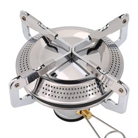 Mini Stove Burner Camping Gas Stove Picnic Round Stove Titanium Alloy Portable