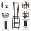 VECELO Industrial Coat Rack,Enterway Clothes Stand with 2 Tier Storage