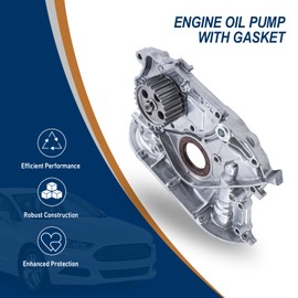 Engine Oil Pump with Gasket Compatible with Toyota Camry 1992 1993 1994 1995 1996 1997 1998 1999 2000 2001, Solara 1999 2000 2001 L4 2.2L - OE 15100-74030