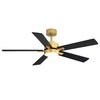 Ceiling Fans with LED Lights, 52 Inch 5-Blade Ceiling Fan