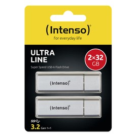 Intenso Ultra Line 2x 32GB Memory Stick USB 3.2 Gen 1x1 Silver