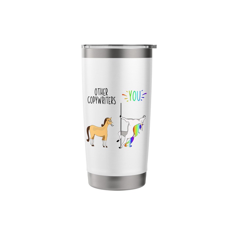 Other Copywriters You Unicorn vs Horse Stainless Steel Insulated Tumbler