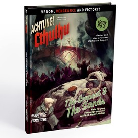 Modiphius Achtung! Cthulhu 2d20: Serpent and The Sands - Expansion Hardcover RPG Book, Epic 10 Part Campaign