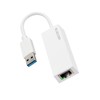 Elecom EDC-GUA3V2-W Wired LAN Adapter, USB3.2 (Gen1), Gigabit Compatible, White