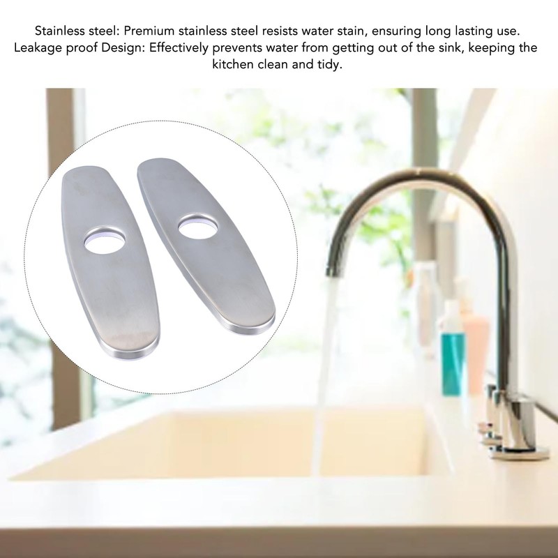 Stainless Steel Hole Cover, Deck Plate, Pull-Down Tap Plate, Anti-Leakage