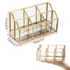 Hipiwe Business Card Display Stand Vertical Gold Name Card Holder