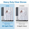 Amazer Small Stall Shower Curtain Liner Washable, 36 x 72