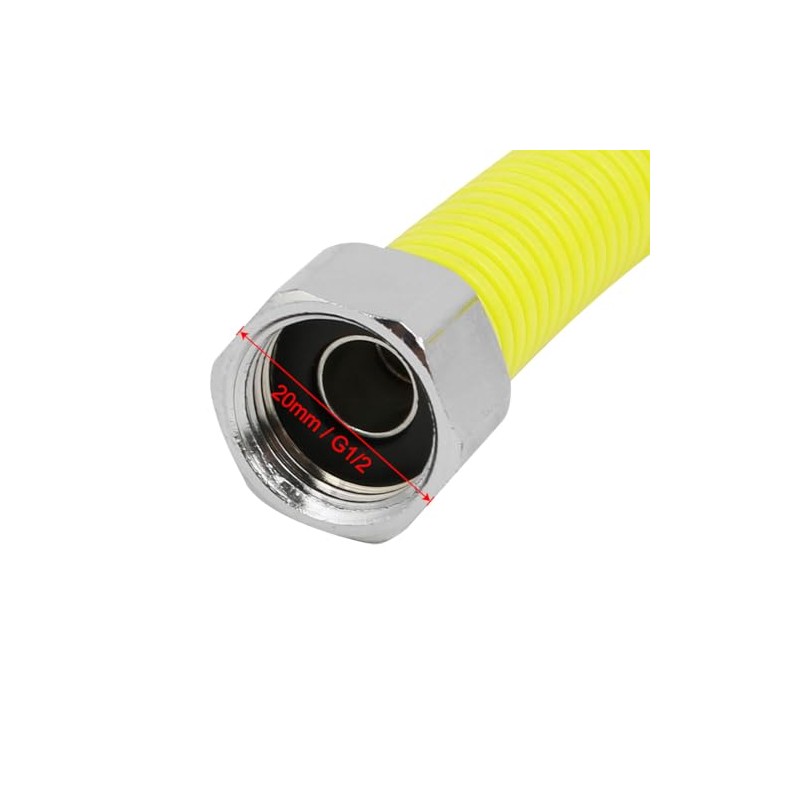 sourcingmap 0.5M Length 304 Stainless Steel Female Thread Flexible Gas