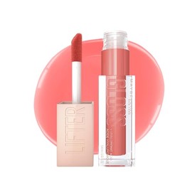 MAYBELLINE Brillo Labial Lifter Gloss Candy Drop Peach Ring, 5.4ml, de Larga Duración, con Ácido Hialurónico, Aspecto más voluminoso, Brillo hidratante hasta por 4H, con aplicador XL para una aplicación uniforme