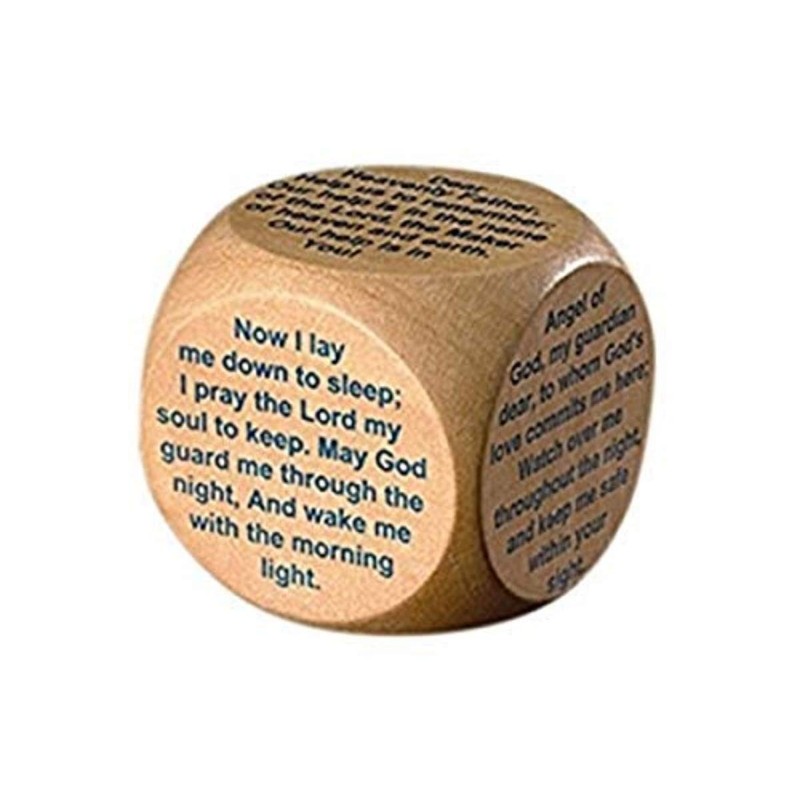 Wooden Prayer Cube Bedtime Prayers for Children and Families