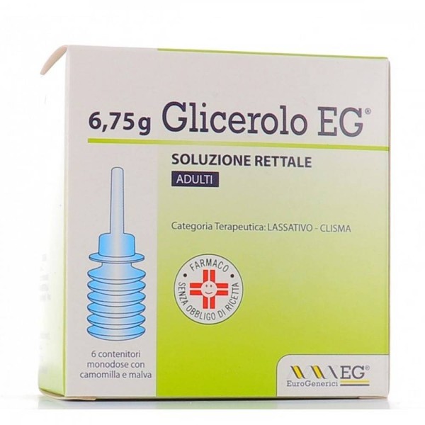 Categories:Constipation remedies,Gastrointestinal tract,Pharmacy Glycerol EG Adult Rectal Solution, 6 Single-dose
