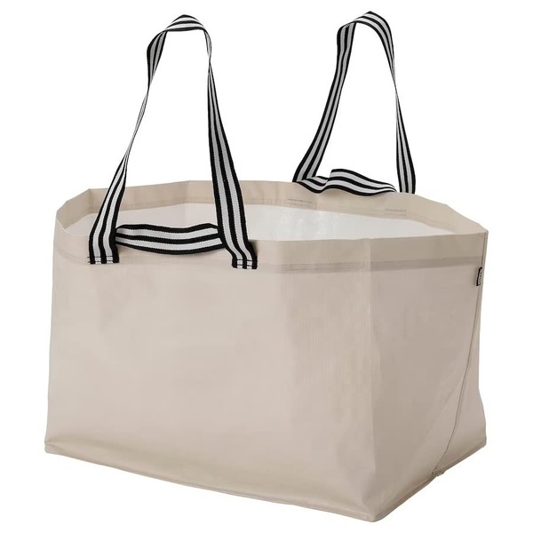 IKEA GORSNYGG Carrier bag, large, 57x37x39 cm/71 l [ light beige]