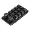 Mini Custom Keypad 12 Mechanical Keys 2 Knobs Programmable Red
