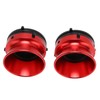 1 Pair NAB Hub Adapters Polished Aluminum Alloy Universal Loading