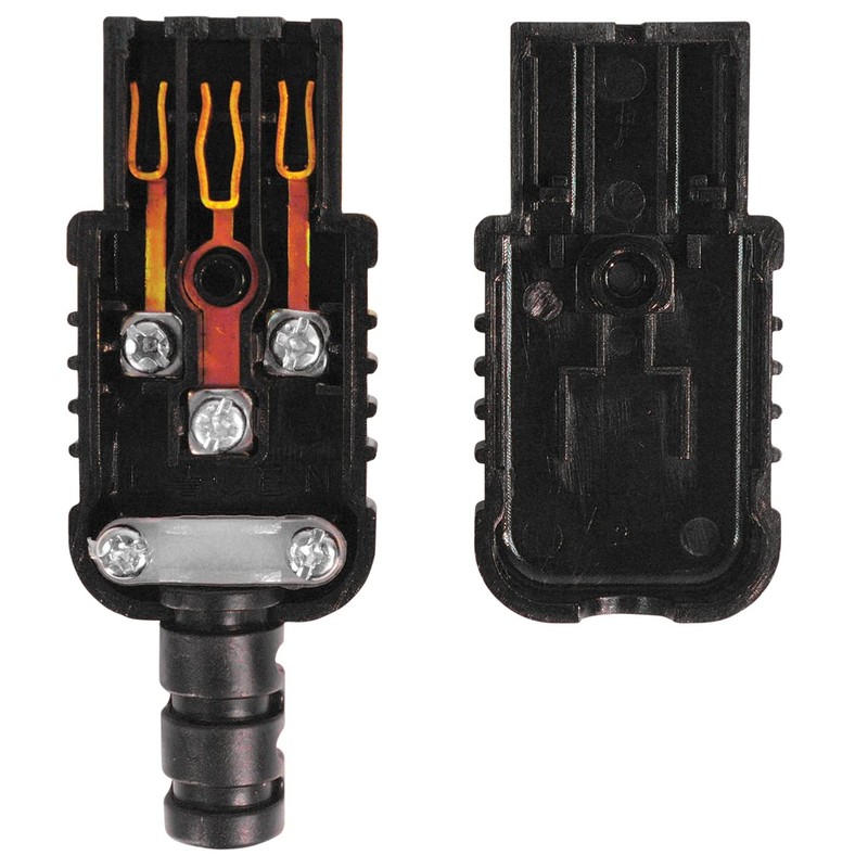 IEC AC Power Connector, Black