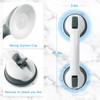 Suction Grab Rails for Bathroom, Chetexus 12 inch Safety Suction
