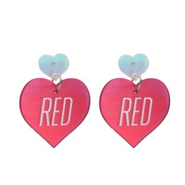 HSWYFCJY Album Song Title Earrings for Women, TS Inspired Earrings Gifts for Music Lover TS Singer Fans, Heart Shape Earrings Gifts for Girls