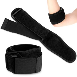 FRCOLOR Sports Padded Elbow Sleeves 4 Pack Elbow Wraps Tennis Brace Strap for Women