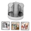 STOBOK Rotating Makeup Brush Organizer Desk Pen Holder Compartment Storage