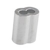 Futheda 100 pcs Aluminum Crimping Loop Sleeve Clips with Double
