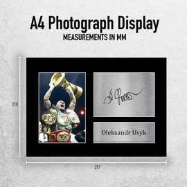 HWC Trading A4 Oleksandr Usyk Gifts Printed Signed Autograph Picture for Boxing Memorabilia Fans - A4