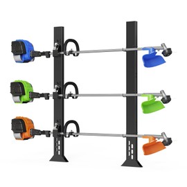 Weed Eater Racks for Open Trailer, 3 Place Heavy Duty Trimmer Racks for Open Trailers,Weedeater Rack for Open Trailer with Locks