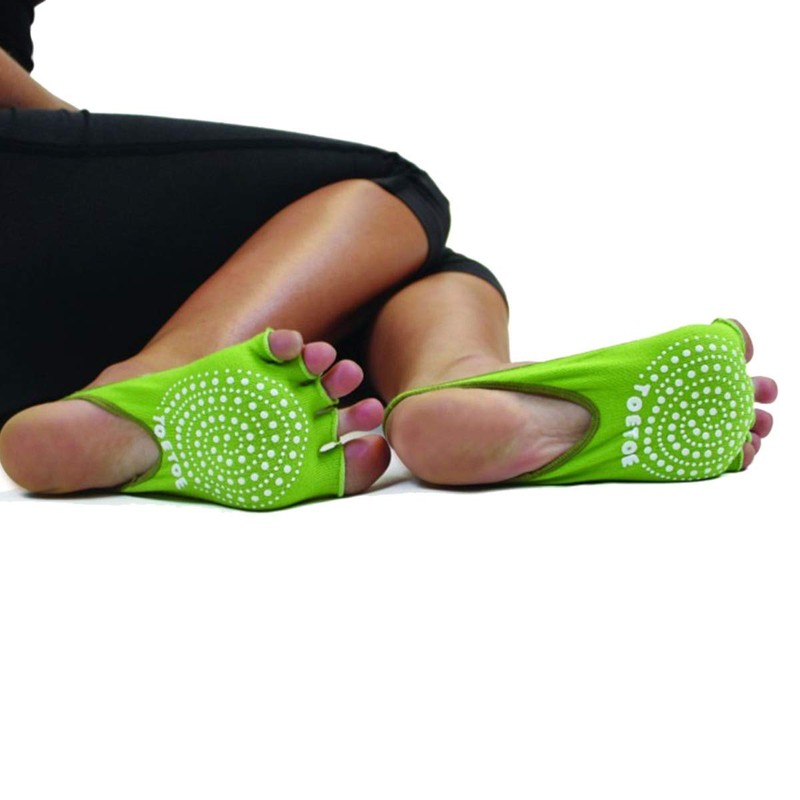 TOETOE - YOGA&PILATES - Anti-Slip Sole Half Open-Toe Toe Socks