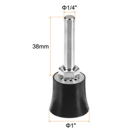 HARFINGTON 3Pcs 1" Disc Pad Holder Quick Change Discs 1/4" Shank Holder Mandrel for Die Grinder Sanding and Conditioning Discs, Black