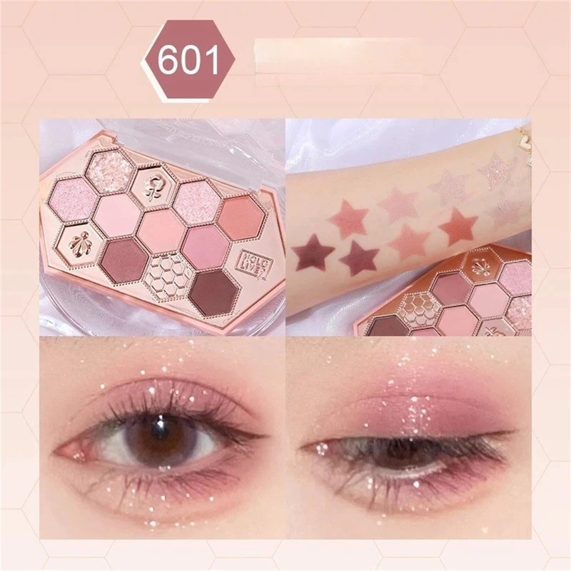 YAYAMIYA Cute Honeycomb 12 Color Makeup Palette, Eye Shadow Palette,