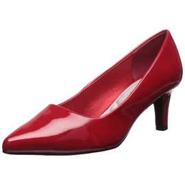 Easy Street Women's Pointe Dress Pump, Red Patent, 8