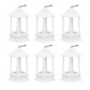 6PCS Ramadan Decorative Lights House Shape Plastic Wind Light Fireplace