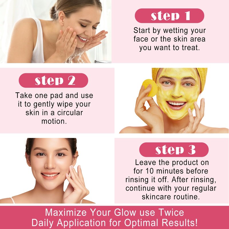 A r b c r n Turmeric Cleansing Pads,Kojic Acid