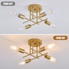 Dellemade Ceiling Light, 4 Lights Chandelier Ceiling Light for Living